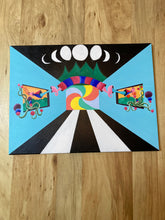 Original Psychedelic Painting | Acrylic Wall Art | Trippy Canvas Art | Surreal Painting | Psytrance Artwork | Geometric Wall Art