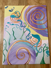 Original Psychedelic Painting | Acrylic Wall Art | Trippy Canvas Art | Surreal Painting | Psytrance Artwork | Ocean Wall Art