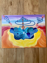 Original Psychedelic Painting | Acrylic Wall Art | Trippy Canvas Art | Surreal Painting | Psytrance Artwork | Geometric Wall Art