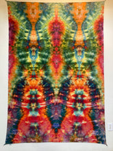 Psychedelic Wall Hanging | Trippy Tie Dye Tapestry | Ice Dye Tapestry | Fractal Tapestry | Above Bed Decor | Psytrance Art