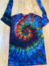 Small Shirt | Handmade Spiral Swirl Shirt | Trippy Tie Dye Tee | Lotus Flower Shirt | Oversized Tee | Psychedelic Shirt | Long Sleeve Yoga