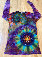 Small Shirt | Handmade Special Mandala Shirt | Trippy Tie Dye Tee| Lotus Flower Shirt | Oversized Tee | Psychedelic Shirt | Long Sleeve Yoga