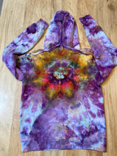 Small Hoodie Psychedelic Hoodie | Tie Dye Hooded Sweatshirt | Galaxy Ice Dye Hoodie | Festival Apparel | Oversized Spiral Hoodie