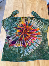 4XL Shirt | Handmade Spiral Swirl Shirt | Trippy Tie Dye Tee | Lotus Flower Shirt | Oversized Tee | Psychedelic Shirt | Long Sleeve Yoga Tee