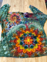4XL Shirt | Handmade Special Mandala Shirt | Trippy Tie Dye | Lotus Flower Shirt | Oversized Tee | Psychedelic Shirt | Long Sleeve Yoga Tee