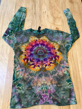 Medium Shirt | Handmade Fractal Shirt | Trippy Tie Dye Tee | Lotus Flower Shirt | Oversized Tee | Psychedelic Shirt | Long Sleeve Yoga Tee