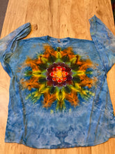 3XL Shirt | Handmade Mandala Shirt | Trippy Tie Dye Tee | Lotus Flower Shirt | Oversized Tee | Psychedelic Shirt | Long Sleeve Yoga Tee