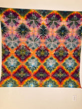 Psychedelic Wall Hanging | Trippy Tie Dye Tapestry | Ice Dye Tapestry | Fractal Tapestry | Above Bed Decor | Psytrance Art