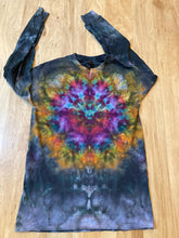 Small Shirt | Handmade Mandala Shirt | Trippy Tie Dye Tee | Lotus Flower Shirt | Oversized Tee | Psychedelic Shirt | Long Sleeve Yoga Tee
