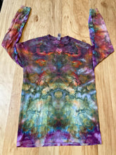 Small Shirt | Handmade Spiral Swirl Shirt | Trippy Tie Dye Tee | Lotus Flower Shirt | Oversized Tee | Psychedelic Shirt | Long Sleeve Yoga