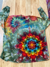 4XL Shirt | Handmade Special Mandala Shirt | Trippy Tie Dye | Lotus Flower Shirt | Oversized Tee | Psychedelic Shirt | Long Sleeve Yoga Tee