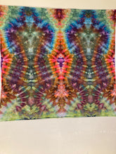 Psychedelic Wall Hanging | Trippy Tie Dye Tapestry | Ice Dye Tapestry | Fractal Tapestry | Above Bed Decor | Psytrance Art