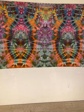 Psychedelic Wall Hanging | Trippy Tie Dye Tapestry | Ice Dye Tapestry | Fractal Tapestry | Above Bed Decor | Psytrance Art