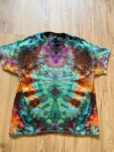 Xl Shirt | fractal Tie Dye Shirt | Psychedelic T Shirt | Galaxy Ice Dye Shirt | Festival Shirt | Mandala Psytrance Shirt | Geode Tie Dye