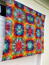 Psychedelic Wall Hanging | Trippy Tie Dye Tapestry | Ice Dye Tapestry | Fractal Tapestry | Above Bed Decor | Psytrance Art