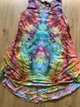 Size 2xl Dress | Psychedelic Hippie Dress | High Low Tie Dye Dress | Mandala Flower Tank Dress | Festival Apparel | Galaxy Ice Dye Dress