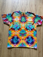 Large Shirt | Fractal Tie Dye Shirt | Psychedelic T Shirt | Galaxy Ice Dye Shirt | Festival Shirt | Mandala Psytrance Shirt | Geode Tie Dye
