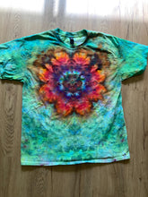 Large Shirt | Lotus Tie Dye Shirt | Psychedelic T Shirt | Galaxy Ice Dye Shirt | Festival Shirt | Mandala Psytrance Shirt | Geode Tie Dye