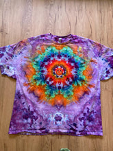 3XL Shirt | Lotus Tie Dye Shirt | Psychedelic T Shirt | Galaxy Ice Dye Shirt | Festival Shirt | Mandala Psytrance Shirt | Geode Tie Dye