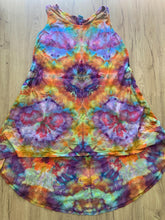 Size 2xl Dress | Psychedelic Hippie Dress | High Low Tie Dye Dress | Mandala Flower Tank Dress | Festival Apparel | Galaxy Ice Dye Dress
