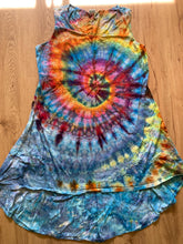 Size 2xl Dress | Psychedelic Hippie Dress | High Low Tie Dye Dress | Mandala Flower Tank Dress | Festival Apparel | Galaxy Ice Dye Dress