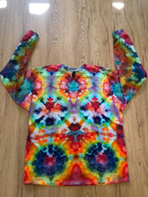 XL Shirt | Handmade fractal Shirt | Trippy Tie Dye Tee | Lotus Flower Shirt | Oversized Tee | Psychedelic Shirt | Long Sleeve Yoga Tee