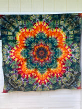 Psychedelic Wall Hanging | Trippy Tie Dye Tapestry | Ice Dye Tapestry | Fractal Tapestry | Above Bed Decor | Psytrance Art