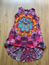 Size 2xl Dress | Psychedelic Hippie Dress | High Low Tie Dye Dress | Mandala Flower Tank Dress | Festival Apparel | Galaxy Ice Dye Dress