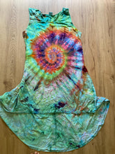 Size 2xl Dress | Psychedelic Hippie Dress | High Low Tie Dye Dress | Mandala Flower Tank Dress | Festival Apparel | Galaxy Ice Dye Dress