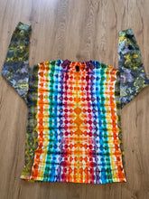 XL Shirt | Handmade fractal Shirt | Trippy Tie Dye Tee | Lotus Flower Shirt | Oversized Tee | Psychedelic Shirt | Long Sleeve Yoga Tee