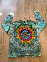 XL Shirt | Handmade Mandala Shirt | Trippy Tie Dye Tee | Lotus Flower Shirt | Oversized Tee | Psychedelic Shirt | Long Sleeve Yoga Tee