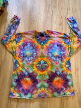 3XL Shirt | Handmade Fractal Shirt | Trippy Tie Dye Tee | Lotus Flower Shirt | Oversized Tee | Psychedelic Shirt | Long Sleeve Yoga Tee