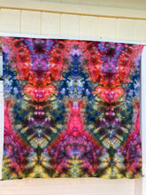 Psychedelic Wall Hanging | Trippy Tie Dye Tapestry | Ice Dye Tapestry | Fractal Tapestry | Above Bed Decor | Psytrance Art