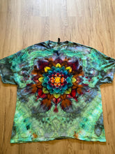 4XL | Lotus Tie Dye Shirt | Psychedelic T Shirt | Galaxy Ice Dye Shirt | Festival Shirt | Mandala Psytrance Shirt | Geode Tie Dye