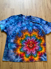 3XL Shirt | Lotus Tie Dye Shirt | Psychedelic T Shirt | Galaxy Ice Dye Shirt | Festival Shirt | Mandala Psytrance Shirt | Geode Tie Dye