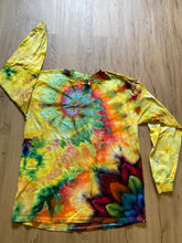 Large Shirt | Handmade Special Mandala Shirt | Trippy Tie Dye | Lotus Flower Shirt | Oversized Tee| Psychedelic Shirt | Long Sleeve Yoga Tee