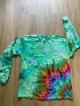 Large Shirt | Handmade Mandala Shirt | Trippy Tie Dye Tee | Lotus Flower Shirt | Oversized Tee | Psychedelic Shirt | Long Sleeve Yoga Tee