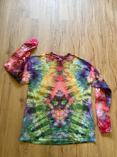 Large Shirt | Handmade fractal Shirt | Trippy Tie Dye Tee | Lotus Flower Shirt | Oversized Tee | Psychedelic Shirt | Long Sleeve Yoga Tee
