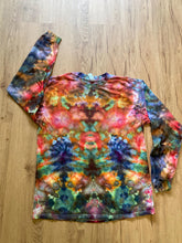 Large Shirt | Handmade fractal Shirt | Trippy Tie Dye Tee | Lotus Flower Shirt | Oversized Tee | Psychedelic Shirt | Long Sleeve Yoga Tee