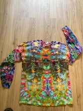 Large Shirt | Handmade fractal Shirt | Trippy Tie Dye Tee | Lotus Flower Shirt | Oversized Tee | Psychedelic Shirt | Long Sleeve Yoga Tee