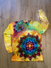 Medium Shirt | Handmade Special Mandala Shirt | Trippy Tie Dye | Lotus Flower Shirt | Oversized Tee | Psychedelic Shirt | Long Sleeve Tee