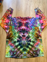 3XL Shirt | Handmade Fractal Shirt | Trippy Tie Dye Tee | Lotus Flower Shirt | Oversized Tee | Psychedelic Shirt | Long Sleeve Yoga Tee