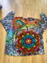 5XL Shirt | Handmade Special Mandala Shirt | Trippy Tie Dye | Lotus Flower Shirt | Oversized Tee | Psychedelic Shirt | Long Sleeve Yoga Tee