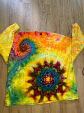 5XL Shirt | Handmade Special Mandala Shirt | Trippy Tie Dye | Lotus Flower Shirt | Oversized Tee | Psychedelic Shirt | Long Sleeve Yoga Tee