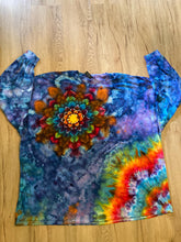 5XL Shirt | Handmade Special Mandala Shirt | Trippy Tie Dye | Lotus Flower Shirt | Oversized Tee | Psychedelic Shirt | Long Sleeve Yoga Tee