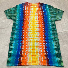 V Neck Tie Dye Shirt | Psychedelic Shirt | Galaxy Ice Dye Tee | Trippy Hippie Shirt | Size Small Shirt | Spiral Rainbow Tie Dye