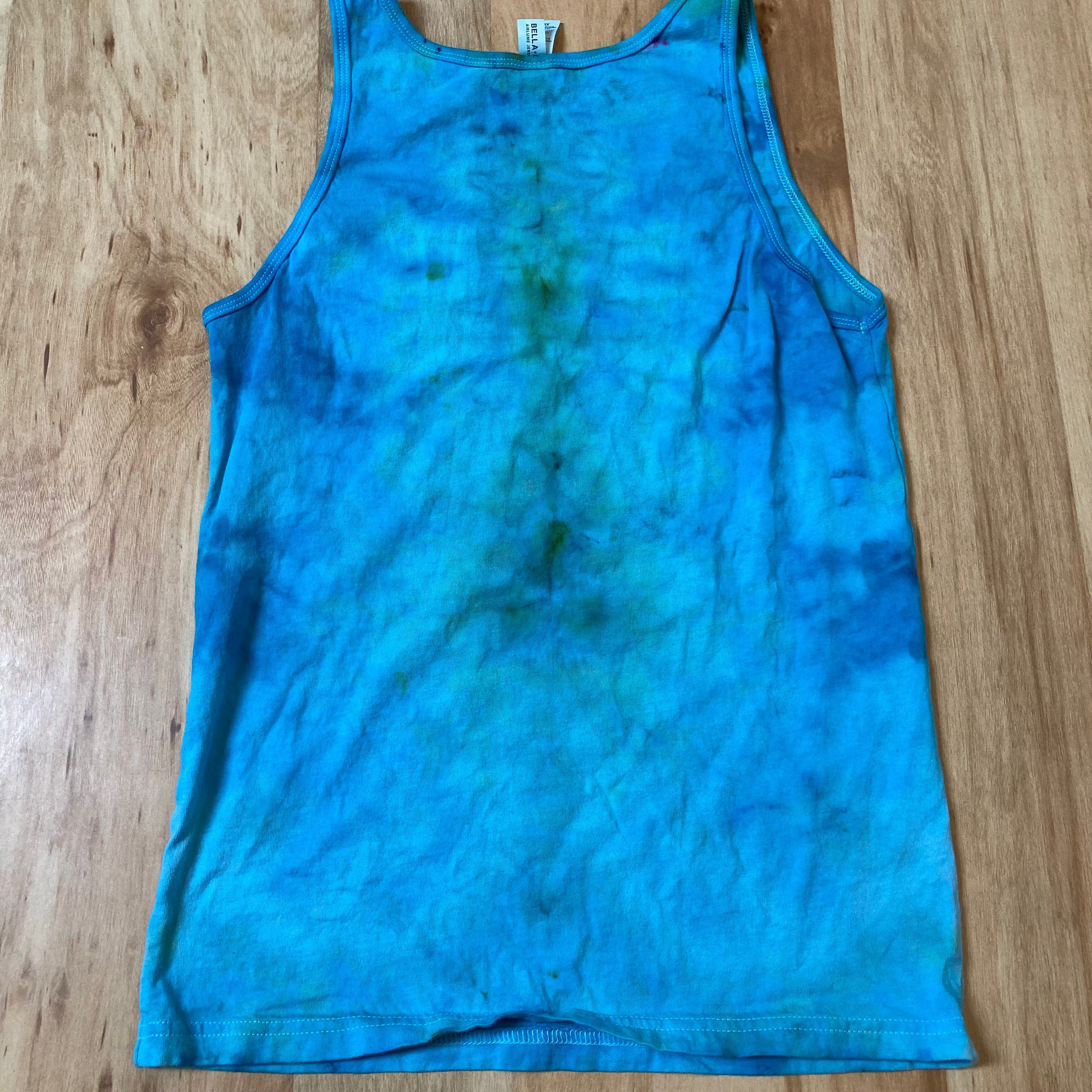 XS Tank Top | Lotus Mandala Tank Top | Galaxy Ice Dye Shirt | Psychedelic Shirt | Yoga Tank Top | Festival Apparel | Trippy Hippie Shirt