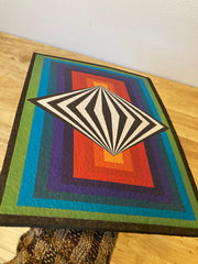 Full Spectrum Mood Mat | Original Artwork | Acrylic Painting |  Psychedelic Art Print | Functional Art | Geometric Art