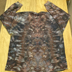 Handmade Mandala Shirt | Trippy Tie Dye Tee | Lotus Flower Shirt | 3XL Shirt | Oversized Tee | Psychedelic Shirt | Long Sleeve Yoga Tee