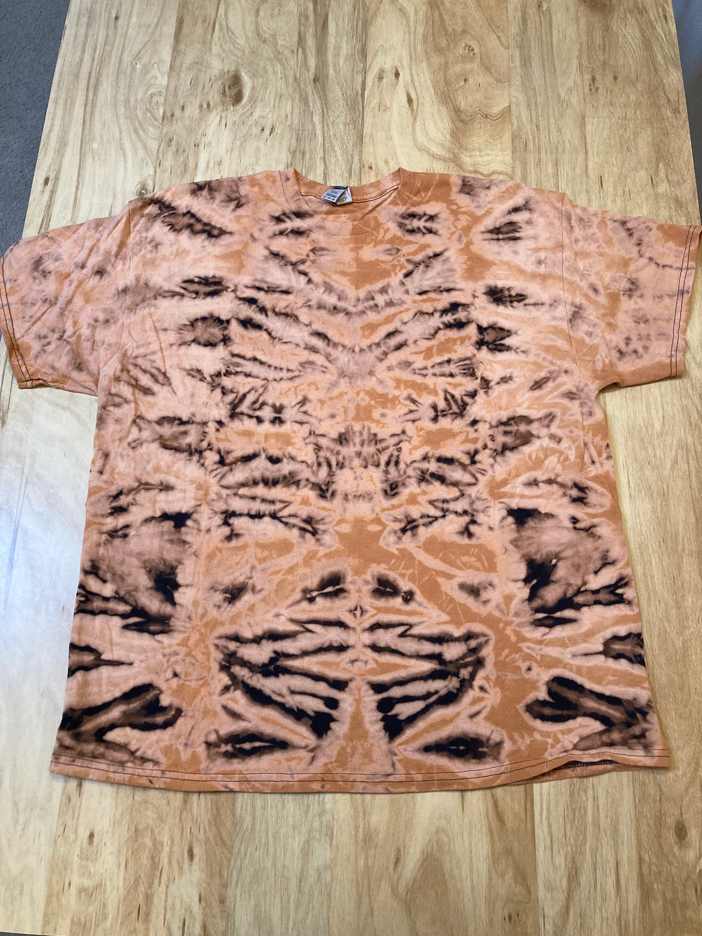 2Xl Tie Dye T-Shirt reverse experiment psychedelic mandala kaleidoscope lotus flower galaxy ice dye